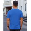 imageCOOFANDY Mens Cotton TShirt Short Sleeve Crew Neck Tee Shirts Casual Solid Basic TopsRoyal Blue