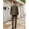 imageCOOFANDY Men Suits Classic Fit 2 Piece Suit Set One Button Casual Blazer Wedding Bussiness Suit SeparatesBrown