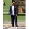 imageCOOFANDY Men Suits Classic Fit 2 Piece Suit Set One Button Casual Blazer Wedding Bussiness Suit SeparatesNavy Bluesolid