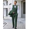 imageCOOFANDY Mens 3 Pieces Suit Slim Fit Tuxedo Set One Button Shawl Lapel Dinner Prom Jacket Vest Pants with TieGreen