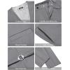 imageCOOFANDY Mens 3 Pieces Suit Slim Fit Tuxedo Set One Button Shawl Lapel Dinner Prom Jacket Vest Pants with TieLgreyBlack
