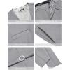 imageCOOFANDY Mens 3 Pieces Suit Slim Fit Tuxedo Set One Button Shawl Lapel Dinner Prom Jacket Vest Pants with TieLight Grey