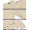 imageCOOFANDY Mens 3 Pieces Suit Slim Fit Tuxedo Set One Button Shawl Lapel Dinner Prom Jacket Vest Pants with TieLight Khaki