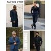 imageCOOFANDY Mens Tuxedo Suit Set Slim Fit 2 Piece One Button Christmas Blazer Jacket Pants for WeddingDinnerPromDark Gray