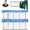 imageCOOFANDY Mens Tuxedo Suit Set Slim Fit 2 Piece One Button Christmas Blazer Jacket Pants for WeddingDinnerPromGreen