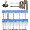 imageCOOFANDY Mens Tuxedo Suit Set Slim Fit 2 Piece One Button Christmas Blazer Jacket Pants for WeddingDinnerPromKhaki