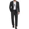 imageCOOFANDY Mens 2 Piece Suits Classic Fit Suit Set 2 Button Blazer Jacket and Dress Pants for Wedding Business PromBlack