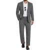 imageCOOFANDY Mens 2 Piece Suits Classic Fit Suit Set 2 Button Blazer Jacket and Dress Pants for Wedding Business PromDark Grey