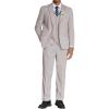 imageCOOFANDY Mens 3 Piece Linen Suits Casual Lightweight Blazer Jackets Vest Pants Set for Wedding Business PromLight Grey