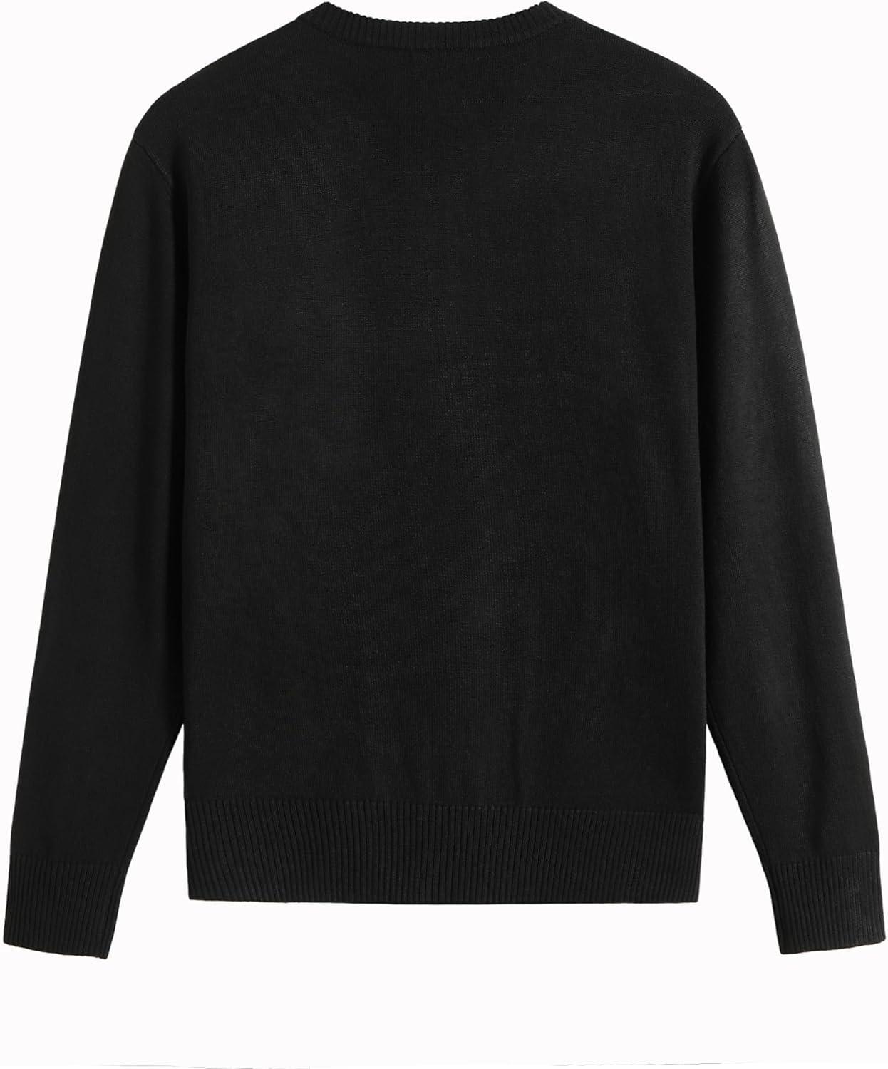 imageCOOFANDY Mens V Neck Sweater Lightweight Knitted Pullover SweatersBlackdiamond Pattern