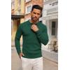 imageCOOFANDY Mens Knit Polo Shirts Long Sleeve Casual Button Down Ribbed Polo Shirt Fashion Golf ShirtsGreen