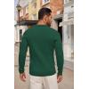 imageCOOFANDY Mens Knit Polo Shirts Long Sleeve Casual Button Down Ribbed Polo Shirt Fashion Golf ShirtsGreen