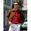 imageCOOFANDY Mens Knit Polo Sweater Long Sleeve Polos Lightweight Casual Dress Pullover SweatersRed