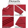 imageCOOFANDY Mens Knit Polo Sweater Long Sleeve Polos Lightweight Casual Dress Pullover SweatersRed