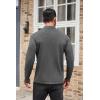 imageCOOFANDY Mens Mock Turtleneck Sweaters Long Sleeve Casual Knit Shirts Half Neck Thermal Lightweight Pullover SweaterGrey