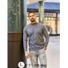 imageCOOFANDY Mens Mock Turtleneck Sweaters Long Sleeve Casual Knit Shirts Half Neck Thermal Lightweight Pullover SweaterGrey
