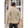 imageCOOFANDY Mens Mock Turtleneck Sweaters Long Sleeve Casual Knit Shirts Half Neck Thermal Lightweight Pullover SweaterLight Khaki
