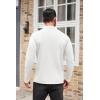 imageCOOFANDY Mens Mock Turtleneck Sweaters Long Sleeve Casual Knit Shirts Half Neck Thermal Lightweight Pullover SweaterWhite