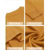 imageCOOFANDY Mens Mock Turtleneck Sweaters Long Sleeve Casual Knit Shirts Half Neck Thermal Lightweight Pullover SweaterYellow