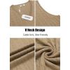 imageCOOFANDY Mens Sweater Vest Cable Knitted V Neck Slim Fit Sleeveless Pullover SweaterKhaki