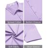 imageCOOFANDY Mens Casual Dress Shirt Short Sleeve Button Down Shirts Summer Wedding Untucked ShirtLavender