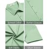 imageCOOFANDY Mens Casual Dress Shirt Short Sleeve Button Down Shirts Summer Wedding Untucked ShirtMint Green