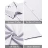 imageCOOFANDY Mens Casual Dress Shirt Short Sleeve Button Down Shirts Summer Wedding Untucked ShirtWhite