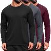 3 Pack Black & Dark Grey & Wine Red
