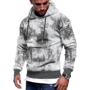 imageCOOFANDY Mens Hoodie Casual Drawstring Athletic Hoodies Hooded Pullover Sweatshirts with PocketTie Dye