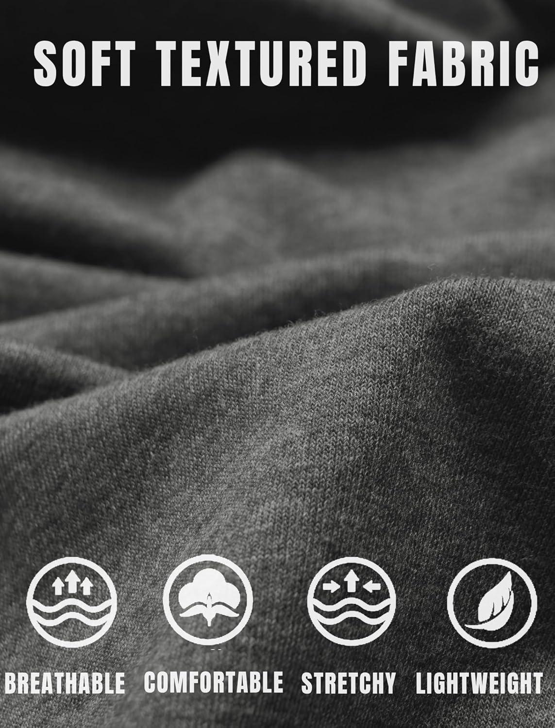 imageCOOFANDY Mens Short Sleeve Henley TShirtDark Grey