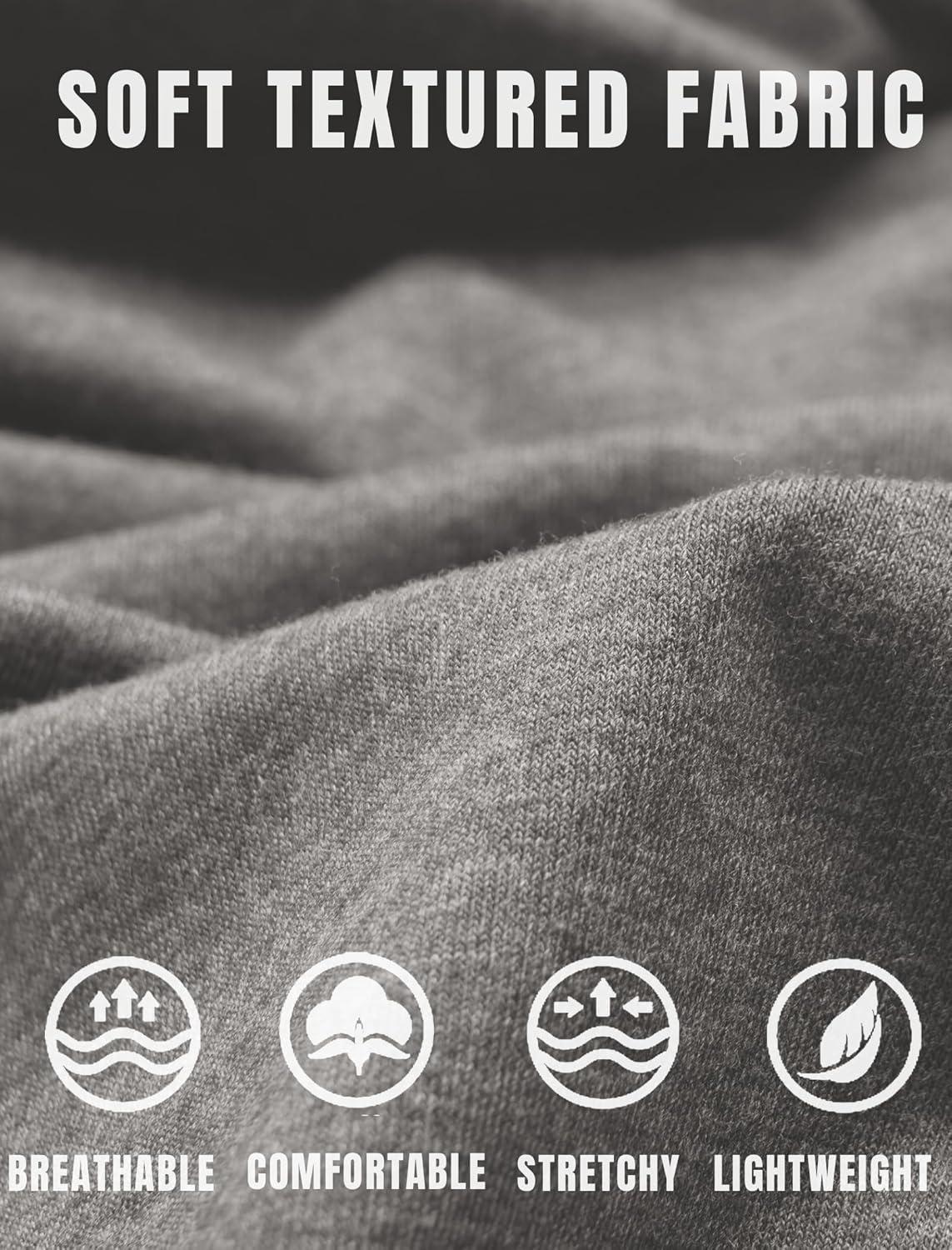 imageCOOFANDY Mens Short Sleeve Henley TShirtLight Grey