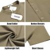 imageCOOFANDY Mens Casual Henley Shirts Band Collar Short Sleeve TShirts Summer Stylish Beach Hippie ShirtArmy Green