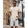 imageCOOFANDY Mens TShirts Short Sleeve Plain Tshirts Casual Crew Neck Basic T Shirt Soft Cooling Fitted Stretch Tee ShirtsBeige