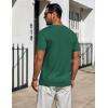 imageCOOFANDY Mens TShirts Short Sleeve Plain Tshirts Casual Crew Neck Basic T Shirt Soft Cooling Fitted Stretch Tee ShirtsGreen