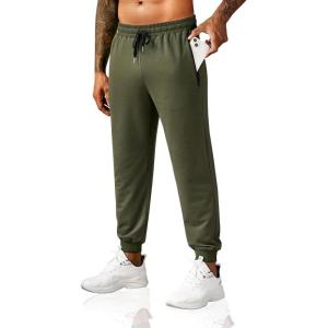imageCOOFANDY Mens Sweatpants Joggers Workout Casual Athletic Gym Pants Lightweight Elastic Wasit Sweatpants with PocketsArmy Green