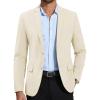 imageCOOFANDY Mens Casual Blazer Slim Fit Suit Jacket Two Button Lightweight Sport CoatBeige