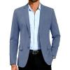 imageCOOFANDY Mens Casual Blazer Slim Fit Suit Jacket Two Button Lightweight Sport CoatBlue