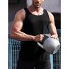 image:imageCOOFANDY Mens 3 Pack Quick Dry Workout Tank Top Gym Muscle Tee Fitness Bodybuilding Sleeveless T ShirtBlack1 Pack