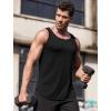 image:imageCOOFANDY Mens 3 Pack Quick Dry Workout Tank Top Gym Muscle Tee Fitness Bodybuilding Sleeveless T ShirtBlack1 Pack