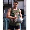 image:imageCOOFANDY Mens 3 Pack Quick Dry Workout Tank Top Gym Muscle Tee Fitness Bodybuilding Sleeveless T ShirtFlagblackGreen