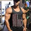 image:imageCOOFANDY Mens 3 Pack Quick Dry Workout Tank Top Gym Muscle Tee Fitness Bodybuilding Sleeveless T ShirtFlagblackGreen