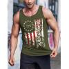 image:imageCOOFANDY Mens 3 Pack Quick Dry Workout Tank Top Gym Muscle Tee Fitness Bodybuilding Sleeveless T ShirtFlagblackGreen
