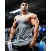image:imageCOOFANDY Mens 3 Pack Quick Dry Workout Tank Top Gym Muscle Tee Fitness Bodybuilding Sleeveless T ShirtLight Grey1 Pack