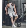 image:imageCOOFANDY Mens 3 Pack Quick Dry Workout Tank Top Gym Muscle Tee Fitness Bodybuilding Sleeveless T ShirtLight Grey1 Pack