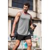 image:imageCOOFANDY Mens 3 Pack Quick Dry Workout Tank Top Gym Muscle Tee Fitness Bodybuilding Sleeveless T ShirtLight Grey1 Pack