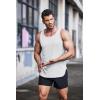 image:imageCOOFANDY Mens 3 Pack Quick Dry Workout Tank Top Gym Muscle Tee Fitness Bodybuilding Sleeveless T ShirtWhite1 Pack