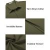 image:imageCOOFANDY Mens Casual Textured Short Sleeve Button Down Summer Beach ShirtArmy Green