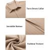 image:imageCOOFANDY Mens Casual Textured Short Sleeve Button Down Summer Beach ShirtKhaki