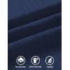 image:imageCOOFANDY Mens Casual Textured Short Sleeve Button Down Summer Beach ShirtNavy Blue