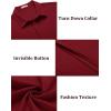 image:imageCOOFANDY Mens Casual Textured Short Sleeve Button Down Summer Beach ShirtWine Red